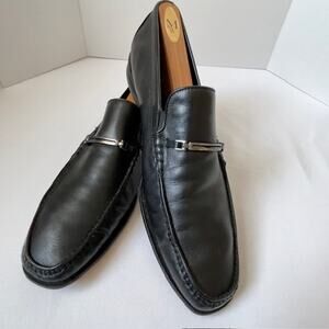 Magli by Bruno Magli Black Leather Bit Loafers Men’s 13 Classic Dress